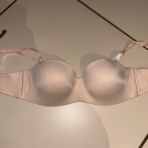 Push up strapless bra PINK Victoria secret cream 32d new with tags